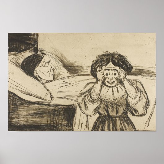 Edvard Munch – 死んだ母親とその子 ポスター (正面)