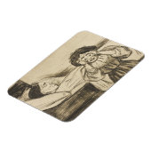 Edvard Munch – 死んだ母親とその子 マグネット (左側)