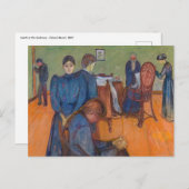 Edvard Munch – 病室での死亡v2 ポストカード (正面/裏面)