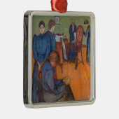 Edvard Munch – 病室での死亡v2 メタルオーナメント (右)