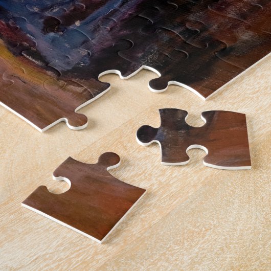 Edvard Munch – 病気の子供を持つ女性、相続 ジグソーパズル (側面)