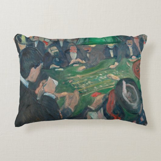 Edvard Munch - At the Roulette Table アクセントクッション (正面)