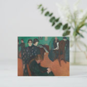 Edvard Munch - Death in the Sickroom ポストカード (スタンド正面)