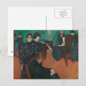 Edvard Munch - Death in the Sickroom ポストカード (正面/裏面)