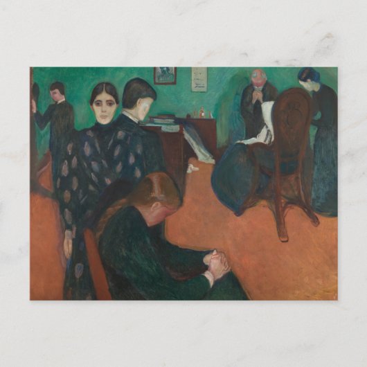 Edvard Munch - Death in the Sickroom ポストカード (正面)