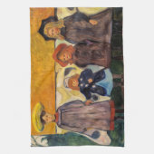 Edvard Munch - Four Girls in Asgardstrand キッチンタオル (縦)