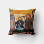 Edvard Munch - Four Girls in Asgardstrand クッション (裏面)