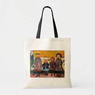 Edvard Munch - Four Girls in Asgardstrand トートバッグ