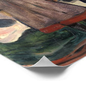 Edvard Munch - Four Girls in Asgardstrand ポスター (角)