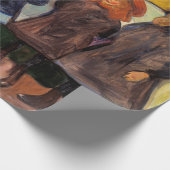 Edvard Munch - Four Girls in Asgardstrand ラッピングペーパー (角)