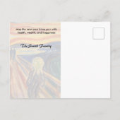 Edvard Munch - Happy New Year from the Scream ポストカード (裏面)