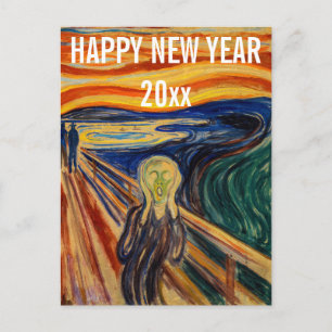 Edvard Munch - Happy New Year from the Scream ポストカード