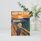 Edvard Munch - Happy New Year from the Scream ポストカード (スタンド正面)