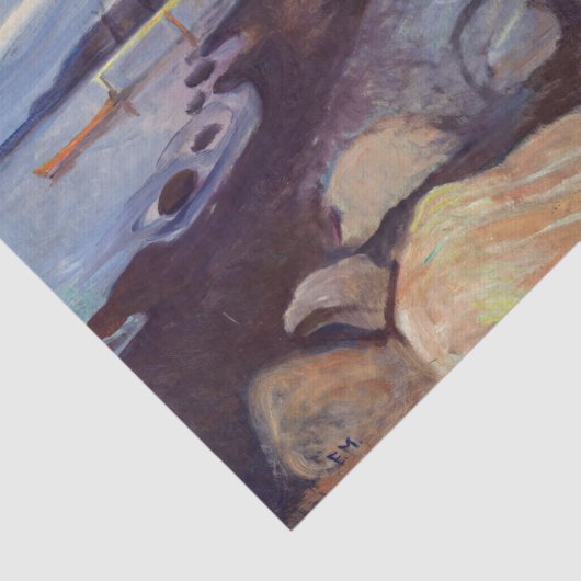 Edvard Munch - Melancholy 薄葉紙 (詳細)