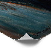 Edvard Munch - Sick Mood at Sunset, Despair 1892 ポスター (角)