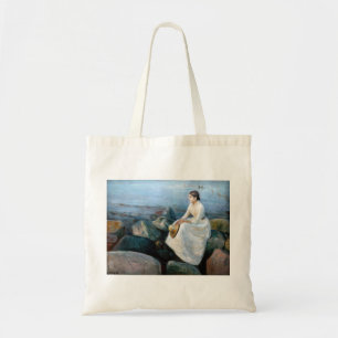 Edvard Munch - Summer Night, Inger on theビーチ トートバッグ