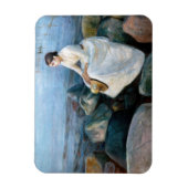 Edvard Munch - Summer Night, Inger on theビーチ マグネット (縦)