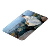 Edvard Munch - Summer Night, Inger on theビーチ マグネット (左側)