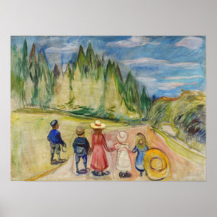 Edvard Munch - The Fairytale Forest ポスター
