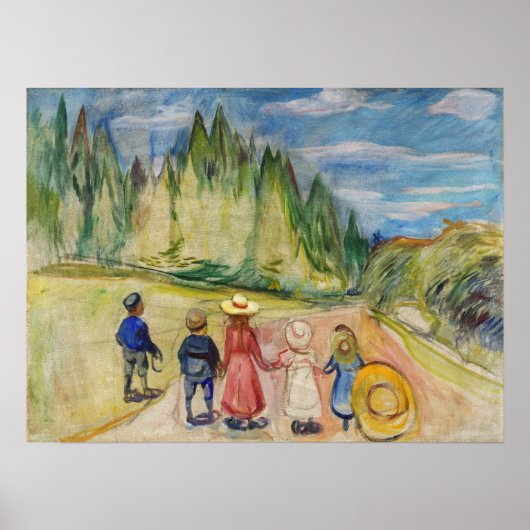 Edvard Munch - The Fairytale Forest ポスター (正面)