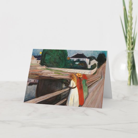 Edvard Munch - The Girls on the Bridge カード (正面)