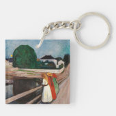 Edvard Munch - The Girls on the Bridge キーホルダー (裏面)