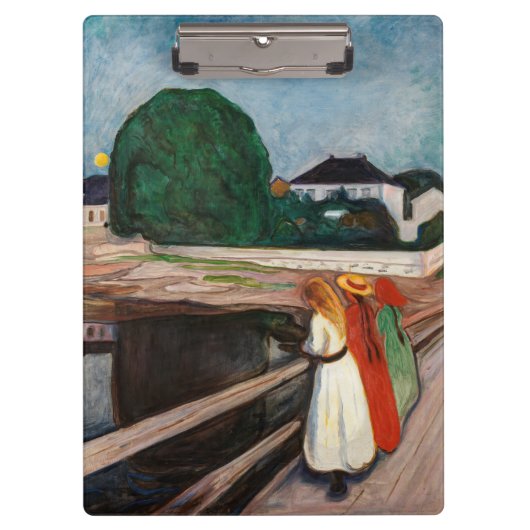 Edvard Munch - The Girls on the Bridge クリップボード (正面)