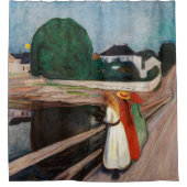 Edvard Munch - The Girls on the Bridge シャワーカーテン (正面)