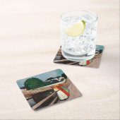 Edvard Munch - The Girls on the Bridge スクエアペーパーコースター (インサイチュ)