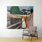 Edvard Munch - The Girls on the Bridge タペストリー (インサイチュ(横))