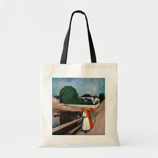 Edvard Munch - The Girls on the Bridge トートバッグ (正面)