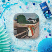 Edvard Munch - The Girls on the Bridge ペーパープレート (パーティー)