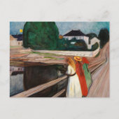 Edvard Munch - The Girls on the Bridge ポストカード (正面)