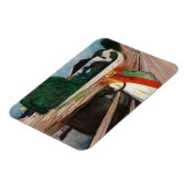 Edvard Munch - The Girls on the Bridge マグネット (左側)