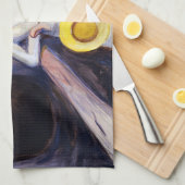 Edvard Munch - The Girls on the Bridge 1901 キッチンタオル (四つ折り)