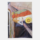 Edvard Munch - The Girls on the Bridge 1901 キッチンタオル (縦)