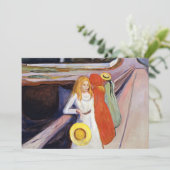 Edvard Munch - The Girls on the Bridge 1901 サンキューカード (スタンド正面)