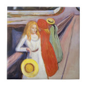 Edvard Munch - The Girls on the Bridge 1901 タイル (正面)