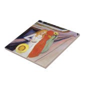 Edvard Munch - The Girls on the Bridge 1901 タイル (側面)