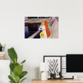 Edvard Munch - The Girls on the Bridge 1901 ポスター (ホームオフィス)