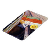 Edvard Munch - The Girls on the Bridge 1901 マグネット (左側)