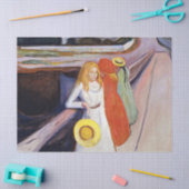 Edvard Munch - The Girls on the Bridge 1901 薄葉紙 (クラフト)