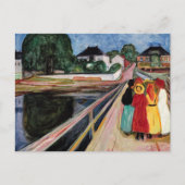 Edvard Munch - The Girls on the Bridge 1902 ポストカード (正面)