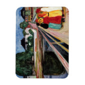 Edvard Munch - The Girls on the Bridge 1902 マグネット (縦)