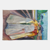 Edvard Munch - The Girls on the Bridge 1903 キッチンタオル (横)
