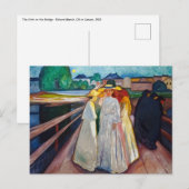 Edvard Munch - The Girls on the Bridge 1903 ポストカード (正面/裏面)