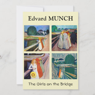 Edvard Munch - The Girls on the Bridge Selection サンキューカード