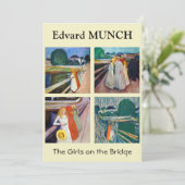 Edvard Munch - The Girls on the Bridge Selection サンキューカード (スタンド正面)