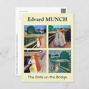Edvard Munch - The Girls on the Bridge Selection ポストカード