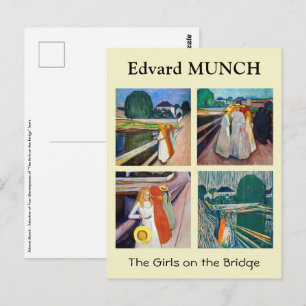 Edvard Munch - The Girls on the Bridge Selection ポストカード